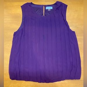 Like New Calvin Klein Purple Sleeveless Blouse